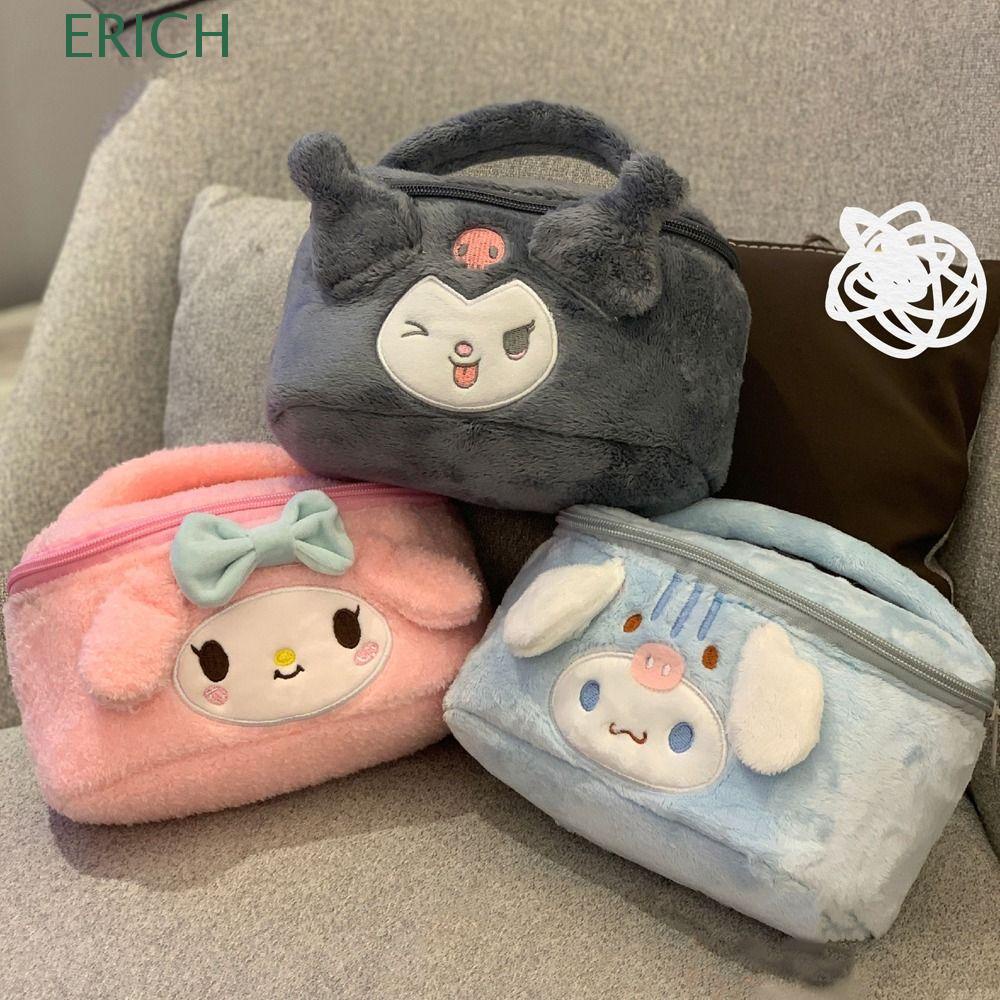 erich-กระเป๋าเครื่องสําอาง-ทรงโท้ท-ลายการ์ตูนคุโรมิ-ขนาดพกพา-แฟชั่นสําหรับใส่ลิปสติก-โทรศัพท์