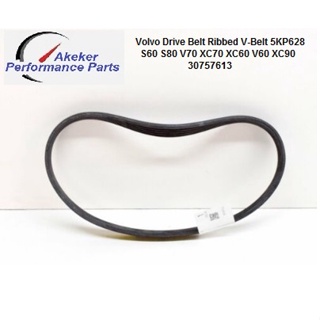 Volvo Drive Belt Ribbed V-Belt 5KP628 S60 S80 V70 XC70 XC60 V60 XC90 30757613