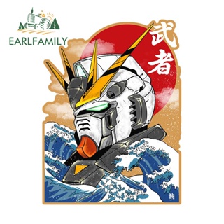 Earlfamily สติกเกอร์ไวนิล ลายอนิเมะ Nu Gundam ขนาด 13 ซม. x 9.8 ซม. สําหรับติดตกแต่งรถยนต์ แล็ปท็อป กีตาร์ DIY