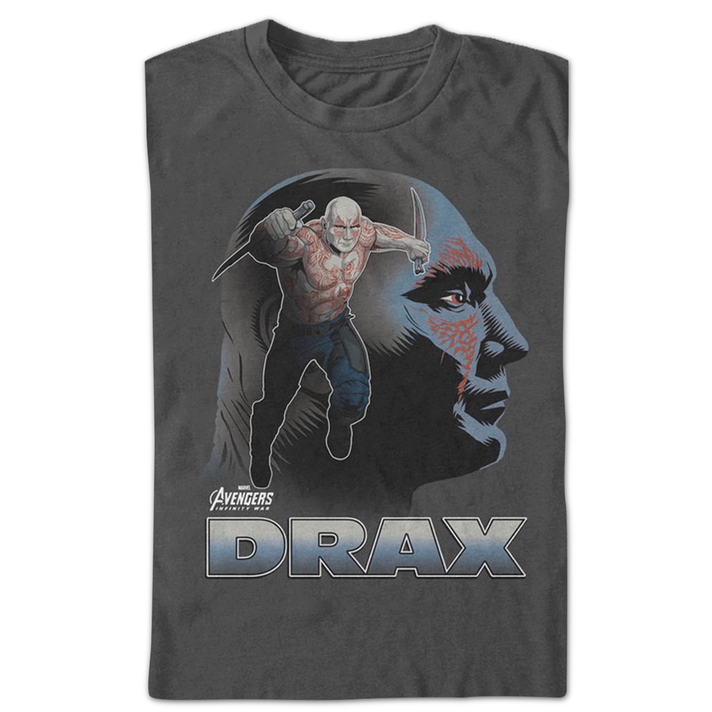 drax-avengers-infinity-war-t-shirt-เสื้อ-ยืด-ผู้ชาย-เสื้อเบลาส์-เสื้อยืดสวยๆ-เสื้อยืดผู้หญิง
