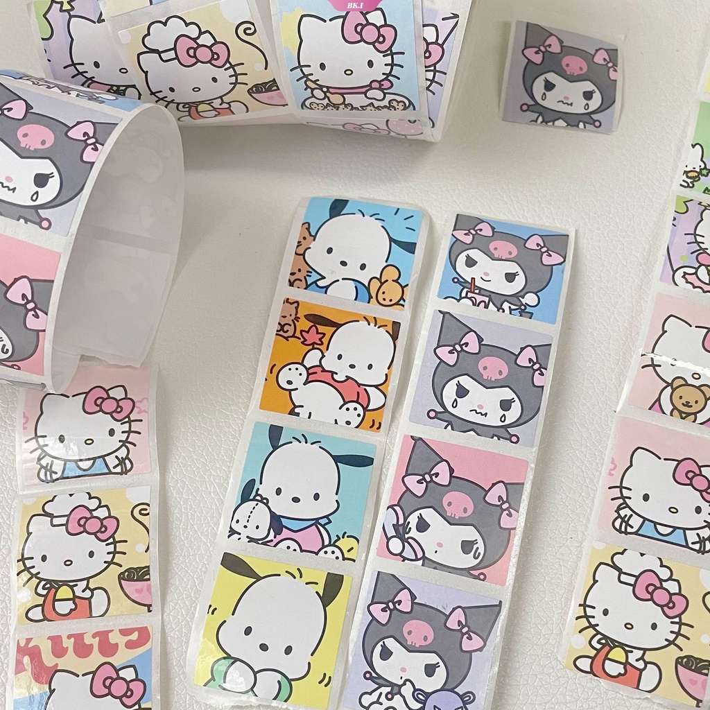 สติกเกอร์-ลายการ์ตูนอนิเมะ-sanrio-cinnamoroll-kuromi-pochacco-น่ารัก-สร้างสรรค์-สําหรับตกแต่งสมุดบัญชีมือ-200-ชิ้น