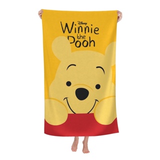 Winnie The Pooh ผ้าขนหนูไมโครไฟเบอร์ แบบนิ่ม แห้งเร็ว ขนาด 80x130 ซม. สําหรับอาบน้ํา สปาชายหาด ทุกเพศ