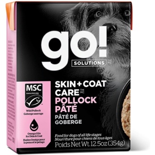 อาหารเปียกสุนัข Go! Solutions สูตร Skin + Coat Care Pollock Pate ขนาด 354 g