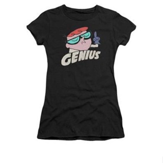 Dexters Laboratory - Genius Womens T-Shirt เสื้อเบลาส์ เสื้อคู่รัก เสื้อคู่รัก