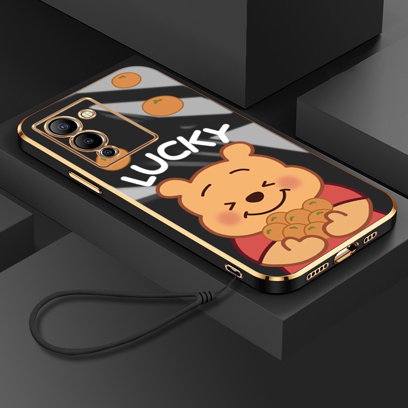 เคสโทรศัพท์มือถือ-ซิลิโคนนิ่ม-ขอบสี่เหลี่ยม-ลายการ์ตูนหมีพูห์-พร้อมสายคล้อง-สําหรับ-infinix-note-12-g96-11-pro-11s-12-pro-5g-10-pro-8i-8