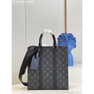 พรี​ ราคา7500 Lv Louis Vuitton Sac Plat M46098 หนังแท้ กระเป๋าสะพายไหล่ กระเป๋าเอกสาร