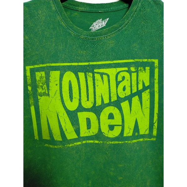 เสื้อยืด-มือสอง-ลายแบรนด์-mountain-dew-อก-48-ยาว-29