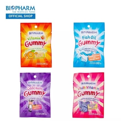 รสชาติอร่อย-เด็กๆชอบมากbiopharm-gummy-มี-4-รสชาติ-ฟ้า-ชมพู-ม่วง-ส้ม