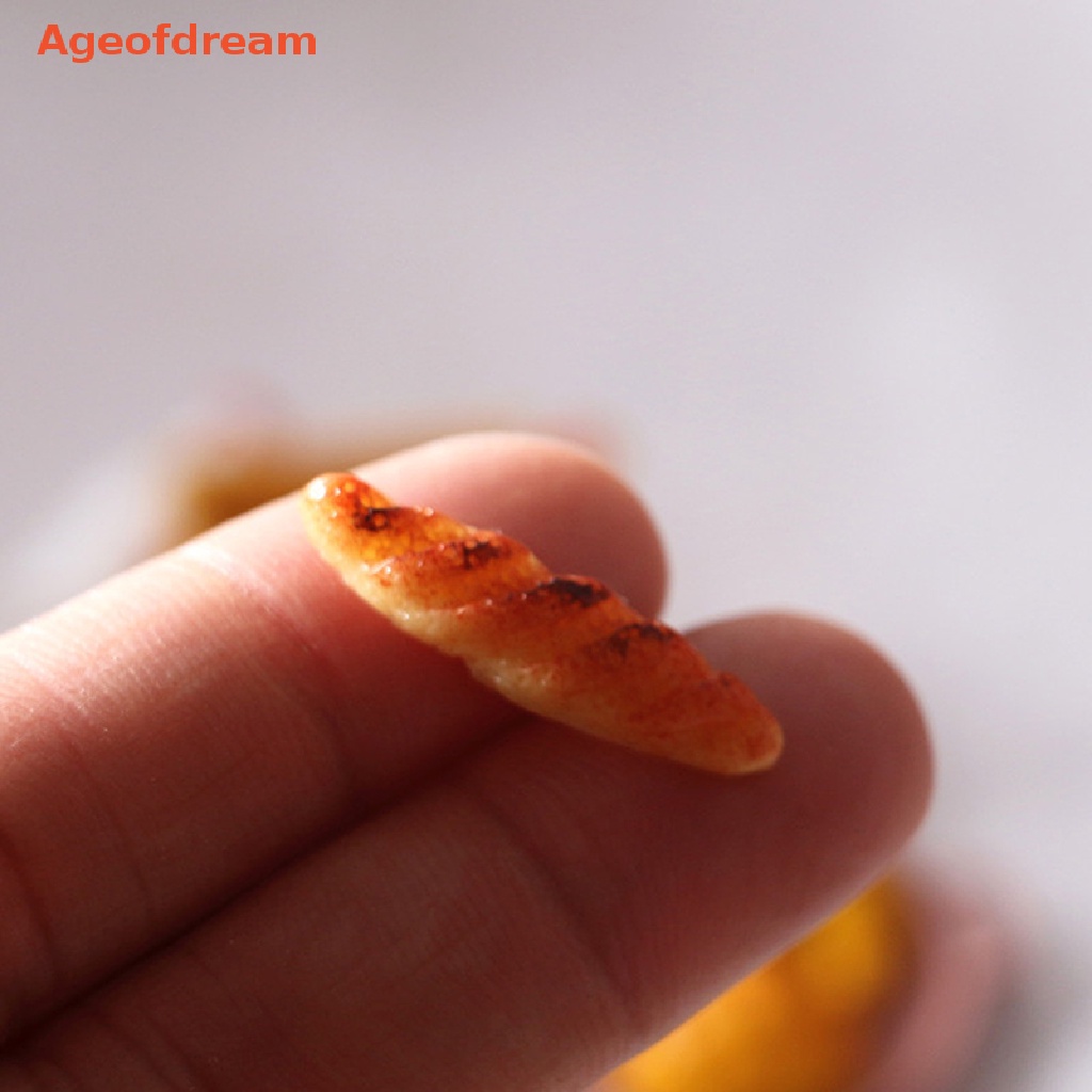 ageofdream-ครัวซองต์จําลอง-ขนมปัง-ขนมขบเคี้ยว-อาหารจิ๋ว-ของเล่น-สําหรับบ้านตุ๊กตา-6-ชิ้น
