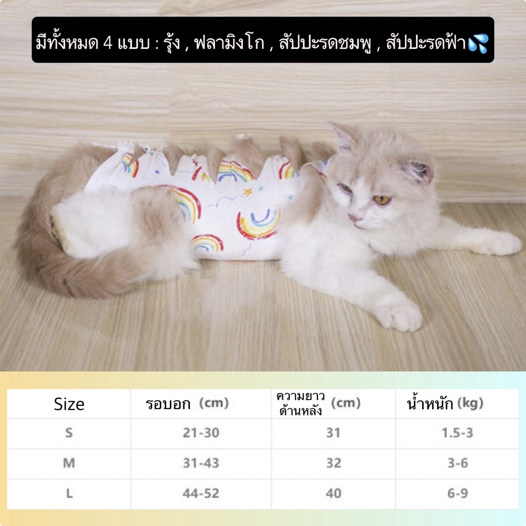 bn-355-ชุดกันเลียแผลสัตว์เลี้ยง-สุนัข-แมว-ชุดหลังผ่าตัดหมา-ชุดแมว-เสื้อหมา-ราคาถูก-พร้อมส่ง