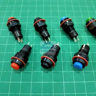 สวิทช์ 10mm ปุ่มกด Switch 2 ขา ขนาด 10mm รุ่น DS-211, DS-213 (1 ตัว)