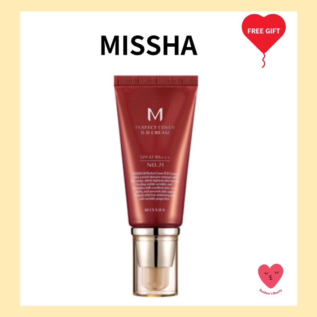 missha-m-perfect-cover-บีบีครีม-50-มล