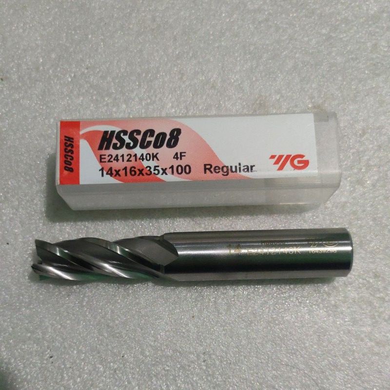 Endmill HSS Co8 ขลุ่ย YG 14 มม. 4 ขลุ่ย | Shopee Thailand