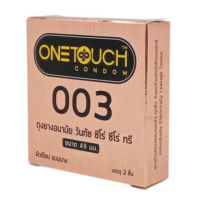 ภาพสินค้าOnetouch Condom ถุงยางอนามัยวันทัช เริ่มต้น 10 บาท เลือกแบบได้ คละกันได้ ของแท้100% ขนาด49-56 มม. จากร้าน healthy2pro บน Shopee ภาพที่ 6