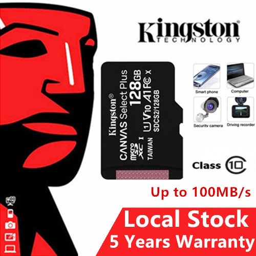 ภาพหน้าปกสินค้า(ของแท้) เมมโมรี่การ์ด Kingston 16GB 32GB 64GB 128GB Memory Card Micro SD SDHC Class10คิงส์ตัน