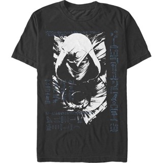 Hieroglyphs Moon Knight T-Shirt เสื้อยืดเด็กผช เสื้อวินเทจผญ