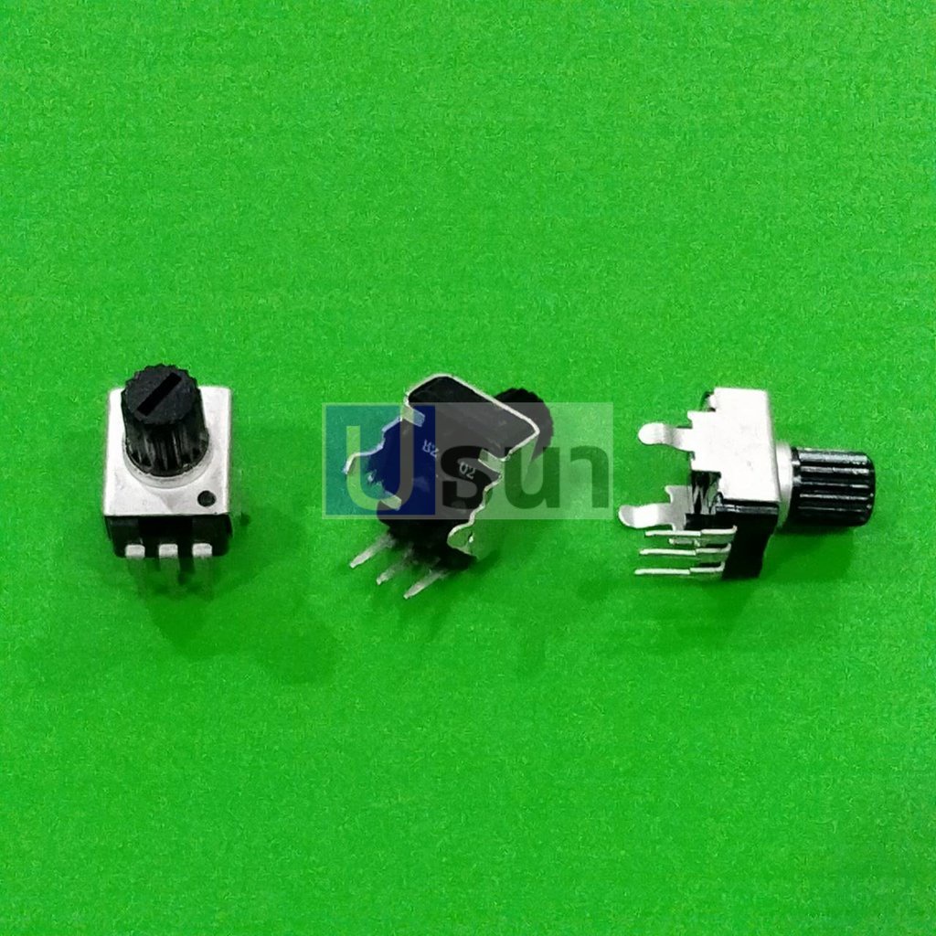 โพเทนชิโอมิเตอร์ Potentiometer วอลลุ่ม VR ปรับค่า RV09 Vertical 3 ขา ...