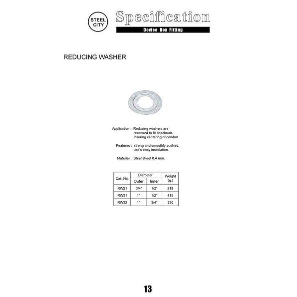 reducing-washer-แหวนลด-steel-city-ราคาต่อแพ็ค