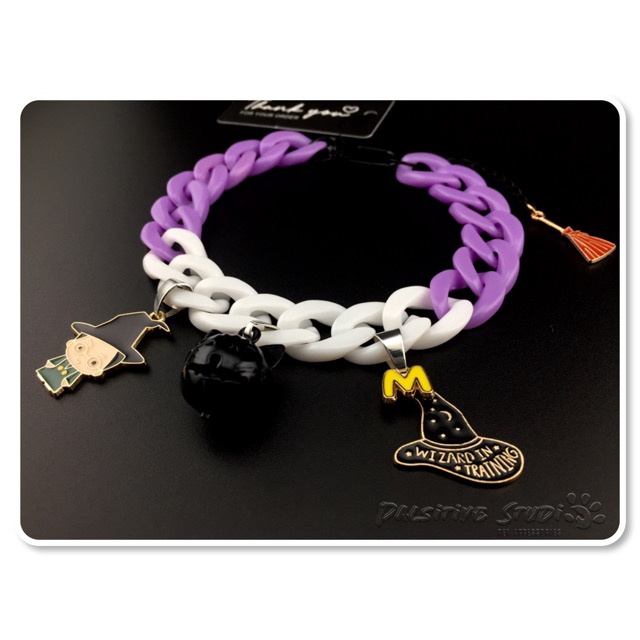 ปลอกคอ-สร้อยคอสำหรับน้องหมาและน้องแมวสุด-trendy-ลาย-mcgonagal-จาก-harry-potter-collection-pet-collars-large-size