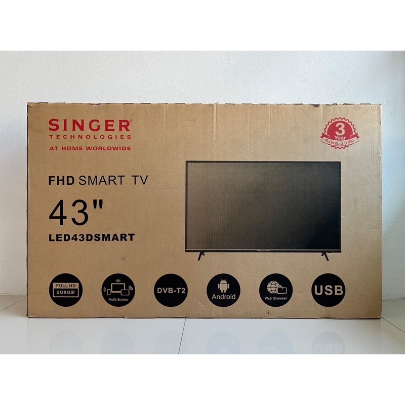 Singer Smart TV 43 นิ้ว รุ่น LED43DSMART | Shopee Thailand