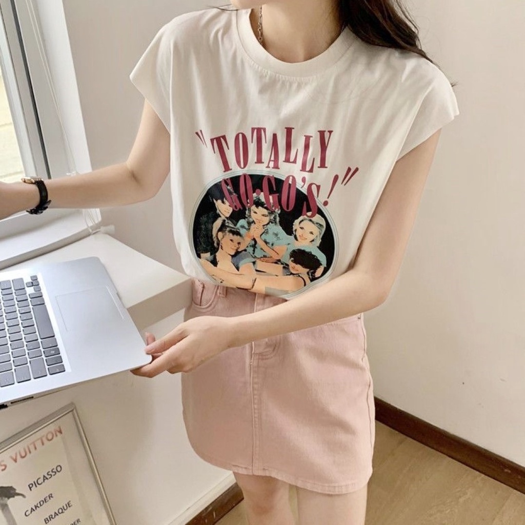 f1-ส่งไว-เสื้อครอปแขนกุด-สกรีนลายกลม-totally-สไตล์เกาหลี-มี-3-สี