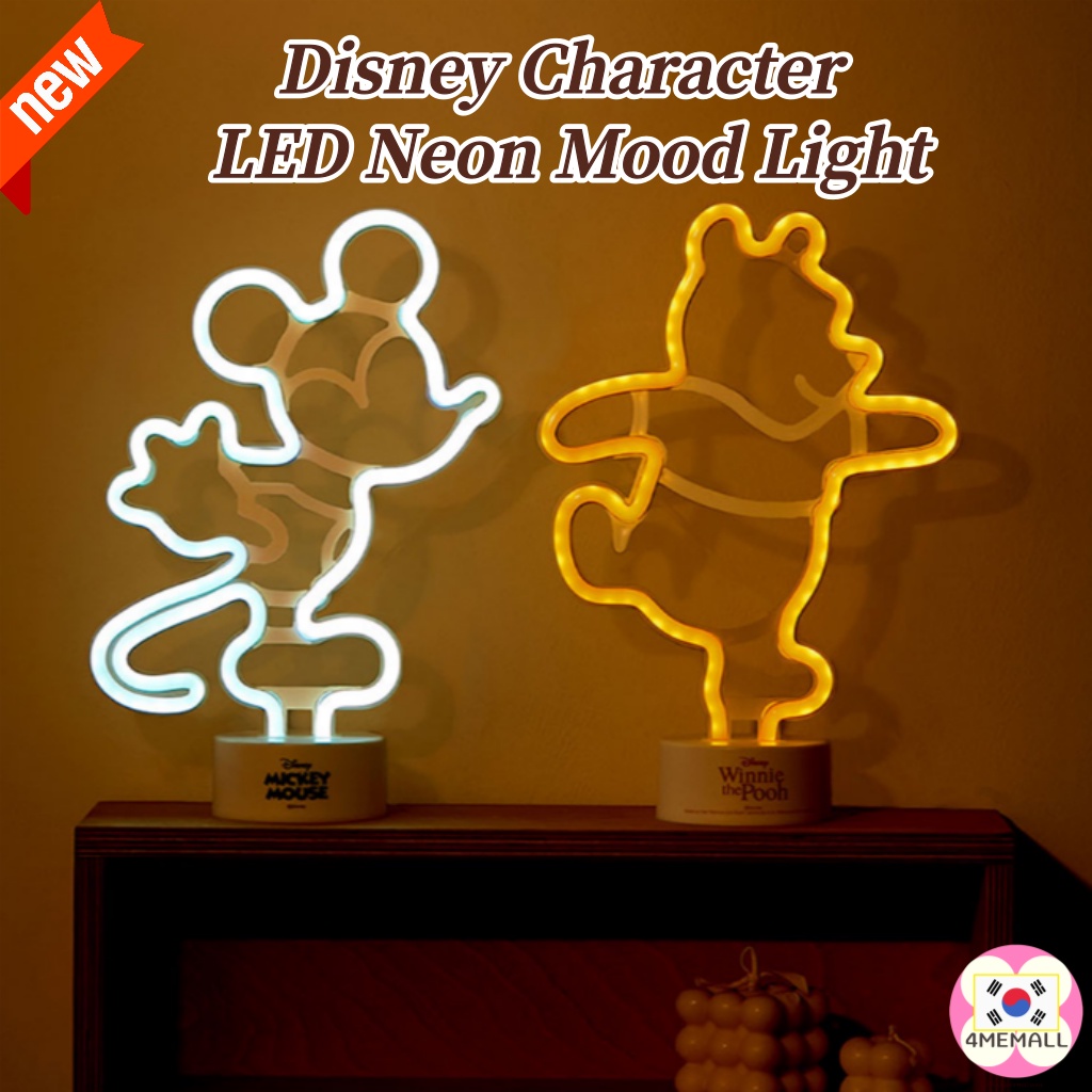 disney-character-led-neon-mood-light-winnie-the-pooh-mickey-mouse-portable-mood-light-camping-light-bedroom-light-kids-room-light