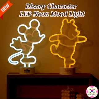 Disney Character LED Neon Mood Light Winnie the Pooh / Mickey Mouse) Portable Mood Light Camping Light Bedroom Light Kids Room Light