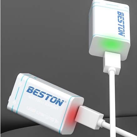 ถ่านชาร์จ-beston-9v-แบตเตอรี่ชาร์จ-9-โวลต์-1000-mah-usb-9v-rechargeable-lithium-battery-1-ก้อน-คุณภาพสูง-ราคาถูก