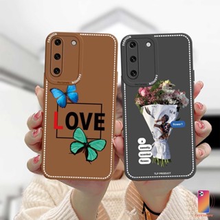 เคสโทรศัพท์มือถือแบบนิ่ม ช่อดอกไม้ย้อนยุค Samsung A12 A32 A52 A51 A03S A10S A50 A20S J7 Prime A02S A20 A72 A50S A10 A30S A52S A30 M12 M10 M01S A54 A15 เคส