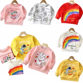 เสื้อแขนยาวเด็ก กันหนาวได้ ผ้าคอตตอนหนาแบบดี