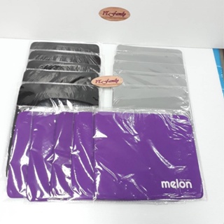 แผ่นรองเมาส์ ผ้า สีม่วง สีดำ สีเทา15 แผ่น Melon (ออกใบกำกับภาษีได้)