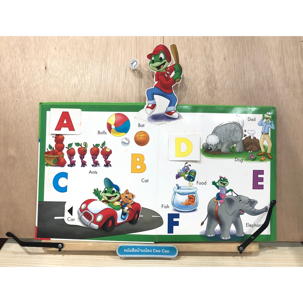 หนังสือภาษาอังกฤษ-ปกแข็ง-leap-frog-my-first-alphabet-book-touch-pull-play-amp-learn-the-a-b-cs