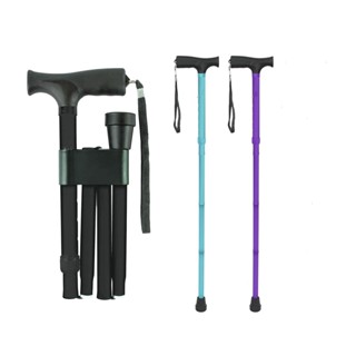 Walking Sticks Telescopic Baton Folding Walking Cane Aluminum Alloy Crutches Trekking Cane Hiking Trekking Poles North P