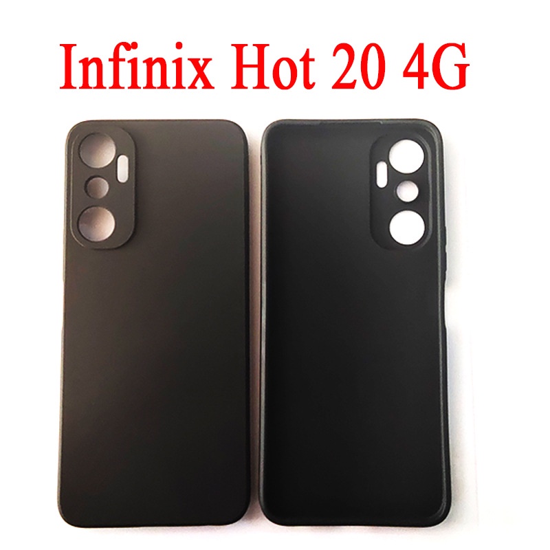 พร้อมส่ง-เคสโทรศัพท์มือถือ-สีดําล้วน-สําหรับ-infinix-hot-20-4g