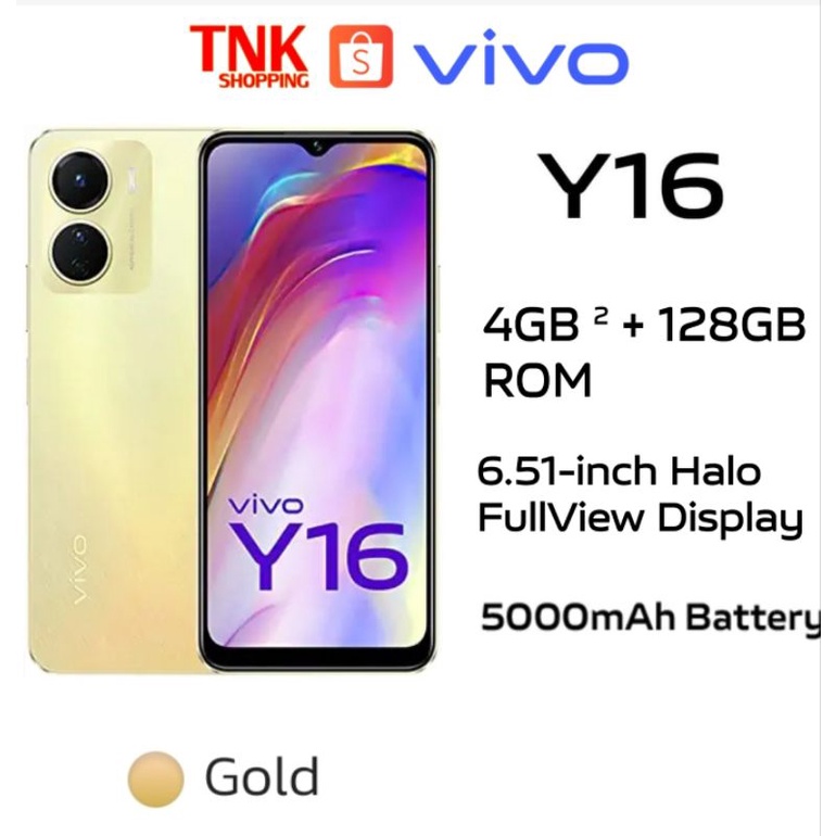 ภาพหน้าปกสินค้าVIVO Y16 (Ram 4+64GB) แบต 5,000 mAh ประกันศูนย์ไทย 1 ปี จากร้าน thanakorn2017 บน Shopee