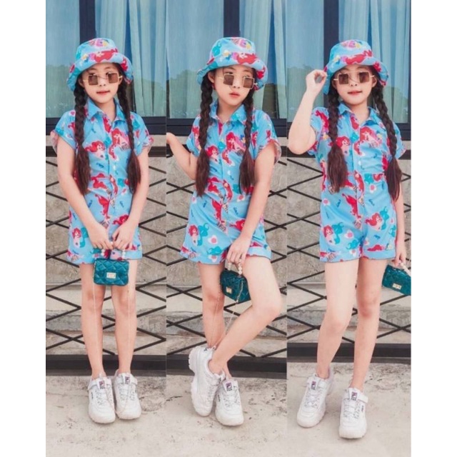 tp-แฟชั่นเด็ก-ชุดเซ็ทเด็ก-ชุดจั๊มลายการ์ตูนสุดฮิต-ผ้าไหมอิตาลีใส่สบายแถมหมวกเข้าเซท