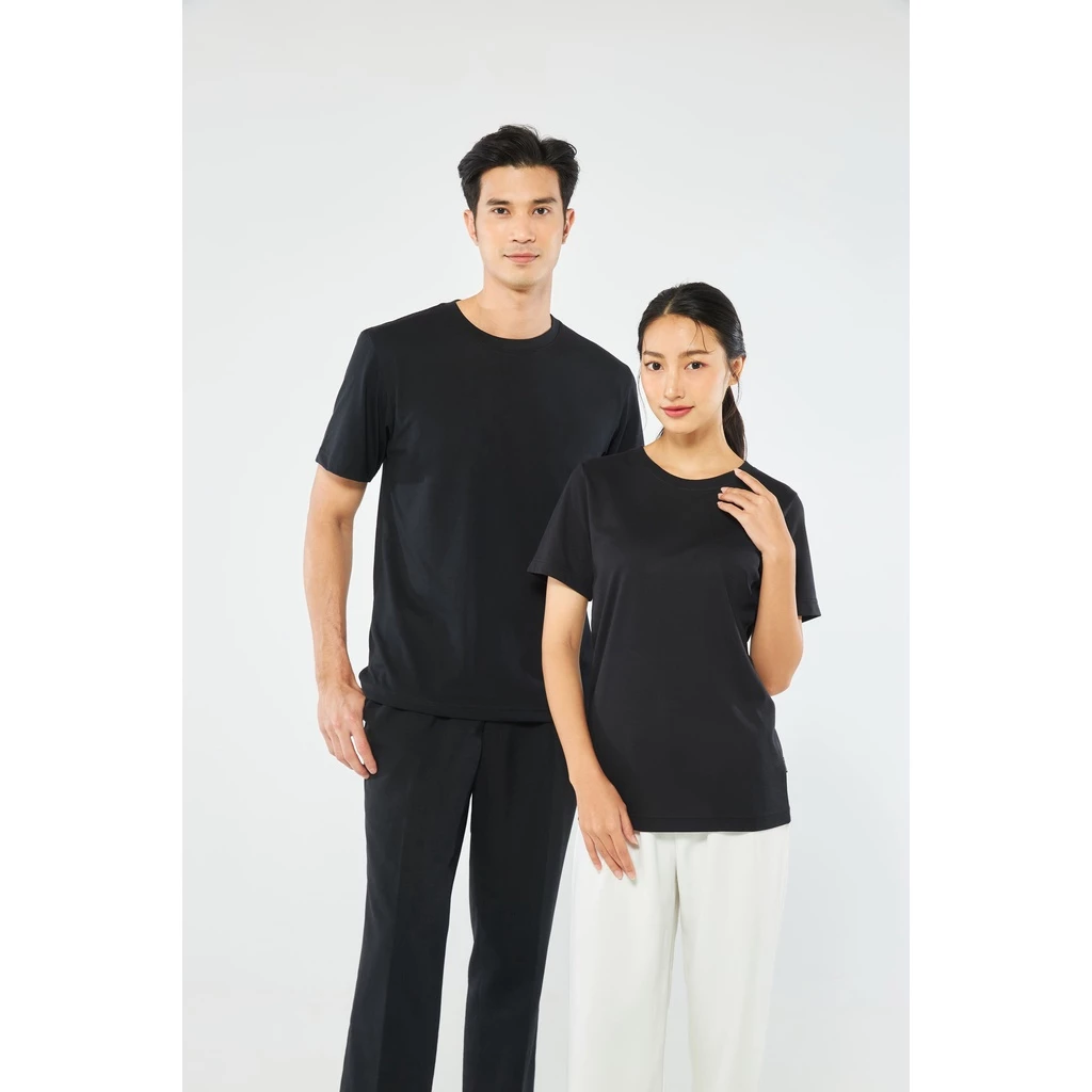 Yuedpao No.1 เสื้อยืด ไม่ย้วย ไม่หด ไม่ต้องรีด ผ้านุ่มใส่สบาย Ultrasoft Non-Iron เสื้อยืดสีพื้น