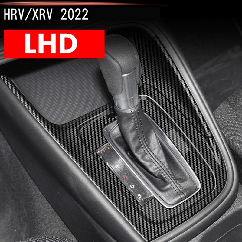 อุปกรณ์เสริมรถยนต์-ใหม่-แผงเกียร์-คาร์บอนไฟเบอร์-สําหรับ-honda-hrv-xrv-xr-v-hr-v-2022-2023-lhd