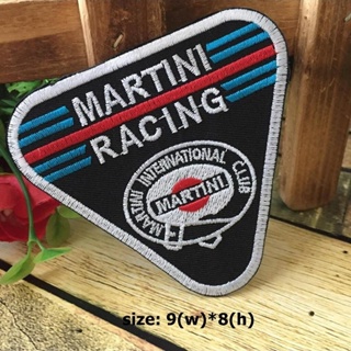 Martini Racing ตัวรีดติดเสื้อ อาร์มรีด อาร์มปัก ตกแต่งเสื้อผ้า หมวก กระเป๋า แจ๊คเก็ตยีนส์ Racing Embroidered Iron on ...