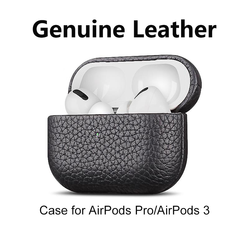 ซองหนังสำหรับ-airpods-pro-2-pro-1-2-3-ซองหนังสำหรับ-airpods-ซองหนังแท้สำหรับ-apple-airpods-ซองหนังวัวลิ้นจี่