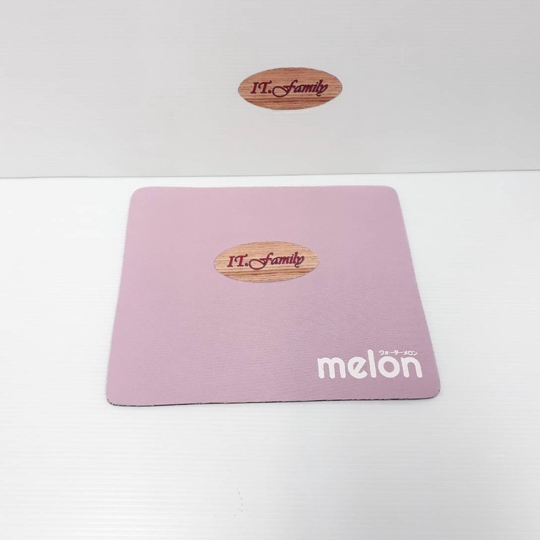 แผ่นรองเมาส์-ผ้า-สีชมพู-จำนวน1-แผ่น-melon-ออกใบกำกับภาษีได้