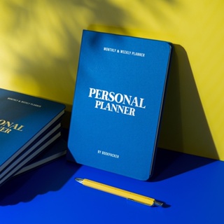 ภาพขนาดย่อของภาพหน้าปกสินค้าPersonal Planner (Blue) สมุดแพลนเนอร์12 เดือน มีปฏิทิน 2023 - 2025  BOOKPACKER จากร้าน bookpacker บน Shopee