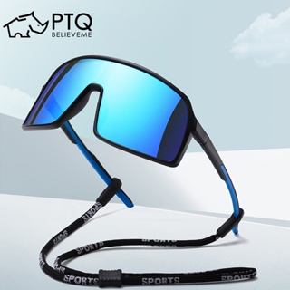 Tr90 แว่นตากันแดดแฟชั่น กรอบแว่นขนาดใหญ่ เลนส์โพลาไรซ์ เหมาะกับการเล่นกีฬา ขี่รถ 2022 PTQ