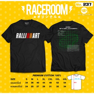 เสื้อยืดคอกลม RALLI ART RACEROOM 237 Cotton T-shirt Top Quality Print Tee Brand T-shirt
