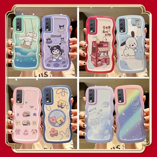 【fashion】เคส vivo y20 เคสโทรศัพท์มือถือแบบใส ลายคลื่นน่ารัก สําหรับ vivo y20 y12s y20s y20i