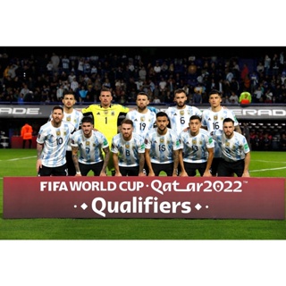 โปสเตอร์ทีมชาติอาร์เจนตินา Argentina ฟุตบอลโลก2022 Qatar กาตาร์ Poster โปสเตอร์ขนาดใหญ่ วินเทจ มินิมอล วินเทจ ตกแต่งผนัง