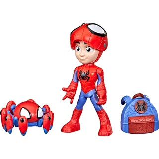 Hasbro ฟิกเกอร์ Marvel Spidey and His Amazing Friends Hero Reveal สเกล 4 นิ้ว 2 แพ็ก Trace-E 3