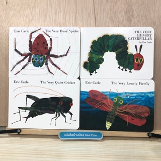 หนังสือภาษาอังกฤษ Board Book Boxset 4 เล่ม Eric Carle - The Very Busy Spider, The Very Hungry Caterpillar, The Very Quit