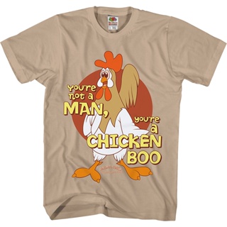 Youre a Chicken Boo Animaniacs T-Shirt เสื้อยืดแขนสั้น เสื้อยืดชาย