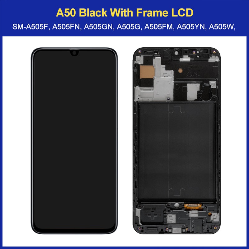 6-4-amp-quot-อะไหล่หน้าจอสัมผัส-lcd-พร้อมกรอบ-สําหรับ-samsung-galaxy-a50-sm-a505f-a505fn-a505gn